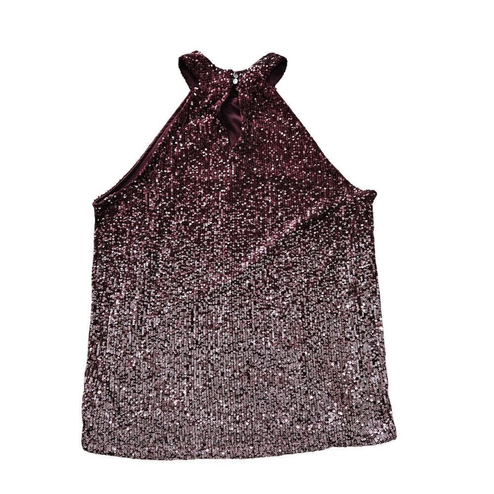Sequin Halter Neck Sleeveless Blouse. Size Medium. - Picture 4 of 8